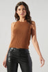 Charter Ribbed Knit Racer Sweater Tank